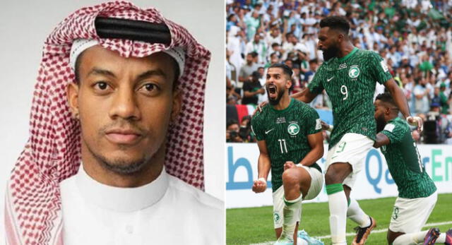 André Carrillo festejó el triunfo de Arabia Saudita ante Argentina en un duelo histórico para muchos en el Mundial Qatar 2022.