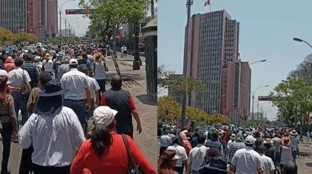 Docentes salen a las calles para exigir que el Gobierno de Pedro Castillo, tome en cuenta sus demandas.