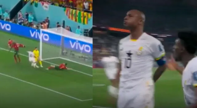 Ghana anotó el segundo gol contra Portugal.
