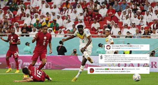 Usuarios en Twitter manifestaron su incomodidad luego de que no le cobraron el penal a Qatar en el Mundial 2022.