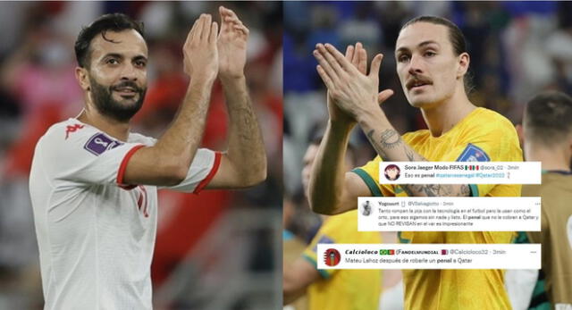 Usuarios en Twitter reaccionan a juego que vienen teniendo Túnez vs. Australia por el Mundial Qatar 2022.