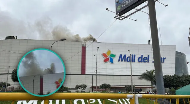 Usuarios vieron fuego dentro de centro comercial Mall del Sur en SJM.