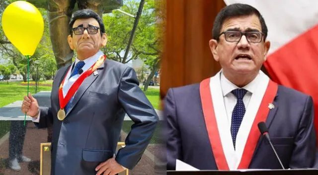 Carlos Álvarez realizó la imitación al presidente del Parlamento, José Williams.