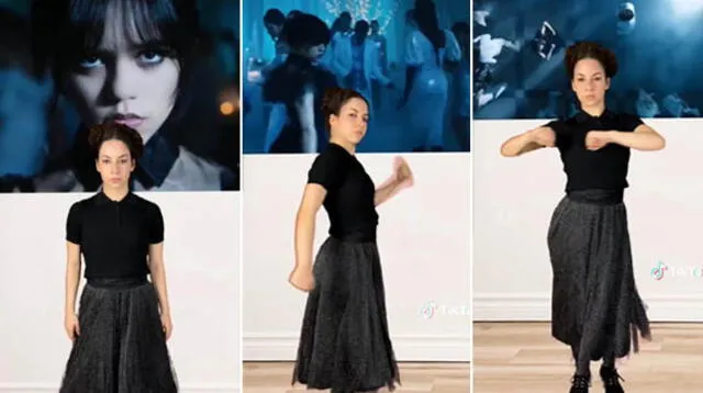 El baile de la joven es furor en redes sociales.