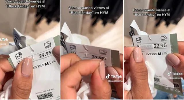 La muchacha fue al centro comercial y cuando quiso comprar un polo se topó con singular detalle que es viral en TikTok.