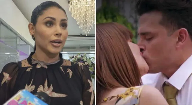 Pamela Franco comentó sobre los besos de Christian Domínguez en Maricucha.