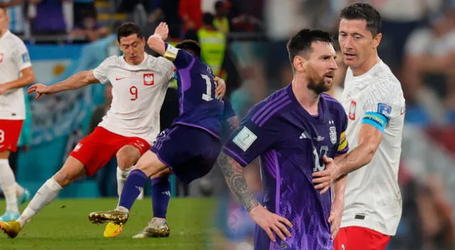 Messi y Lewandowski tuvieron un cruce en el Mundial Qatar 2022.
