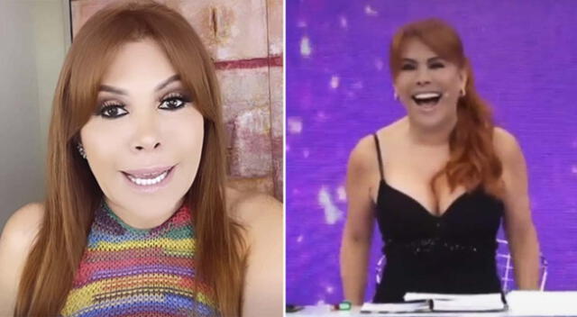 Magaly Medina se vacila y se muestra orgullosa de estar en la TV.