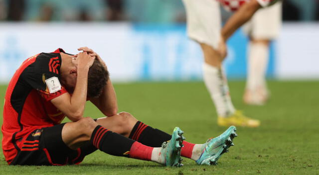 Bélgica quedó fuera del Mundial Qatar 2022 y la tristeza de los jugadores era evidente.