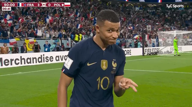Gol de Francia sobre Polonia