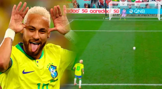 Neymar le da la ventaja a Brasil por 2-0 ante Corea del Sur.