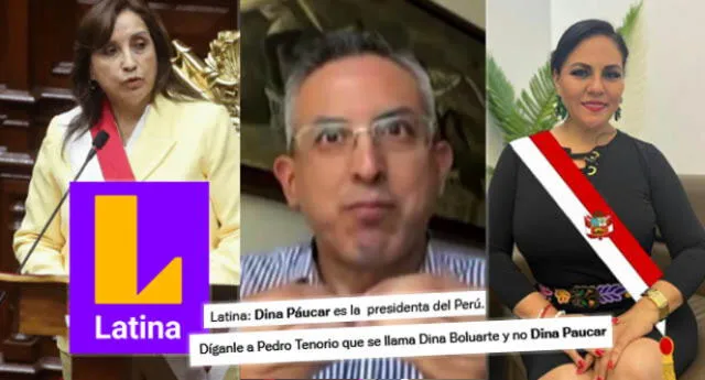 Dina Páucar se volvió tendencia en Twitter tras blooper de Pedro Tenorio.