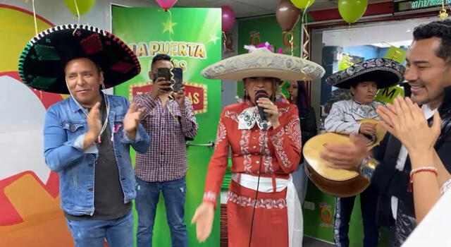 Edwin Sierra junto a Janeth del Río y Mariachi Tuco.