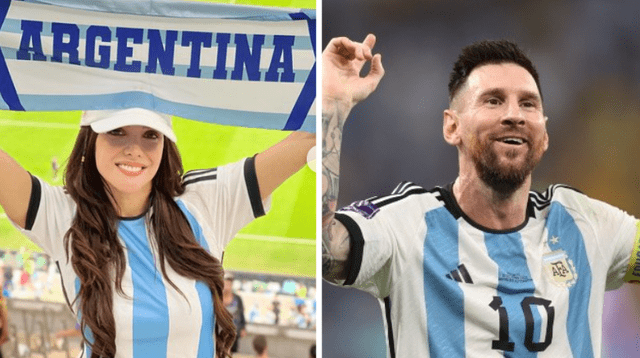 Rosangela Espinoza feliz por la selección argentina.