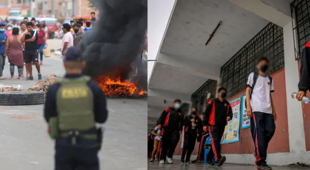 Clases presenciales en Lima se suspenden debido a las protestas