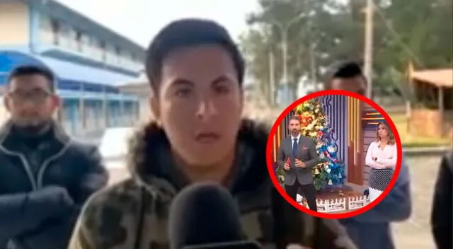 Joven universitario de Cajamarca reclama en vivo a periodistas