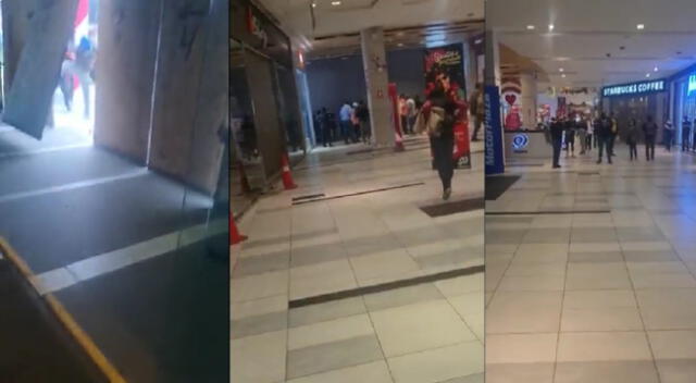 Centro comercial en Arequipa es atacado por protestantes