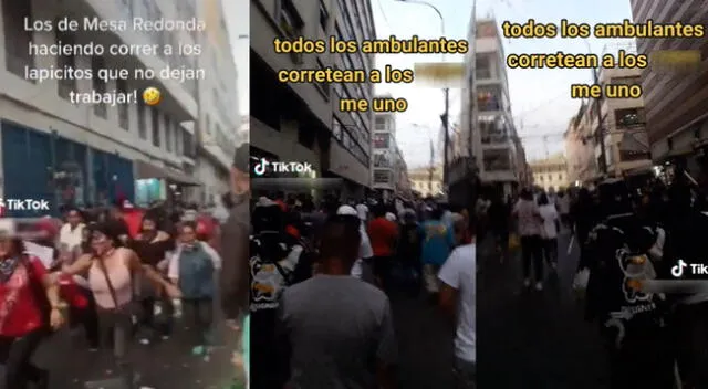 Singular escena de comerciantes y protestantes en Mesa Redonda se hizo viral en las redes sociales.