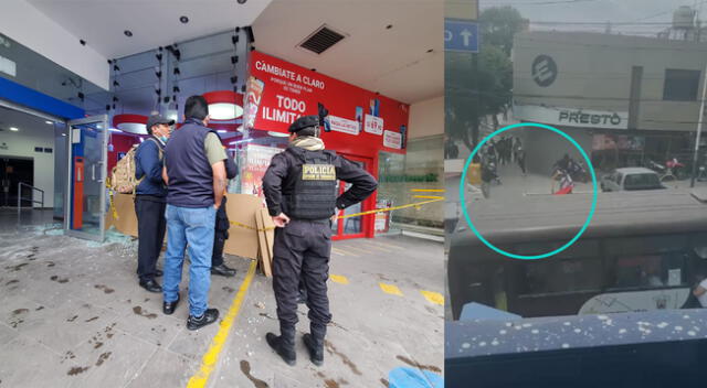 Momentos de miedo vivieron las trabajadoras de Claro, en medio del saque a la tienda de Arequipa.