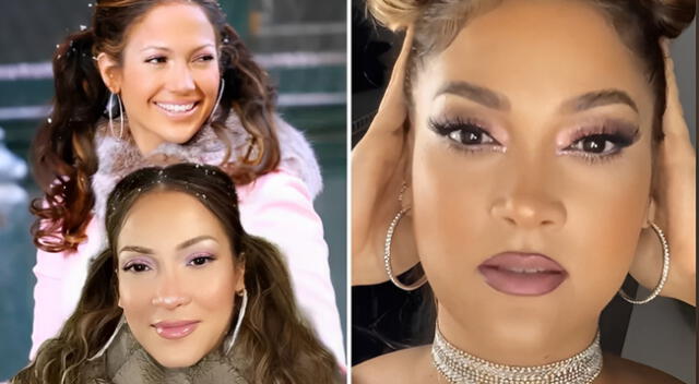 Una maquilladora de nombre Eve sorprende a más de un usuario en redes sociales al lucir un físico bastante parecido al de Jennifer López.