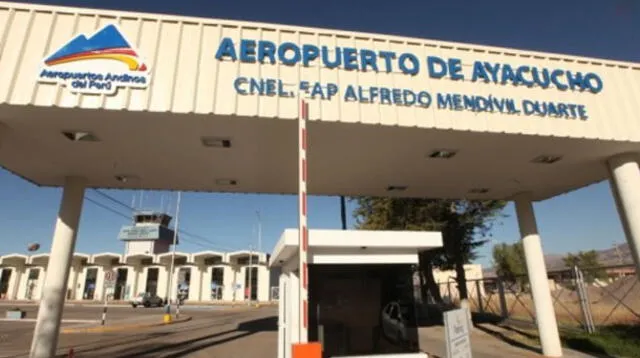 Suspenden actividades en aeropuerto de Ayacucho.