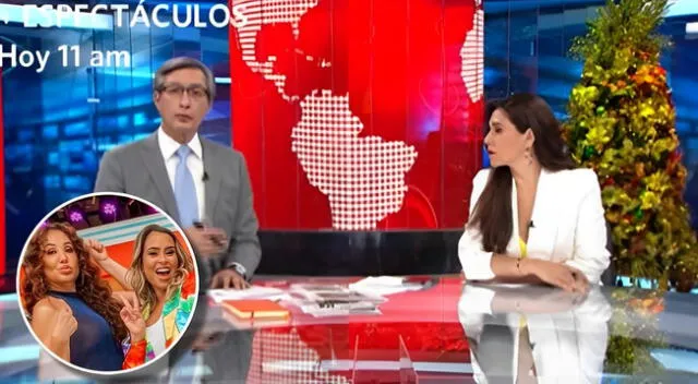 Los conductores del noticiero sorprendieron con su presencia en América Hoy