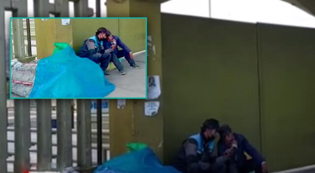 Adultos mayores durmieron fuera de terminal terrestre en Arequipa, tras quedarse varados por las protestas.