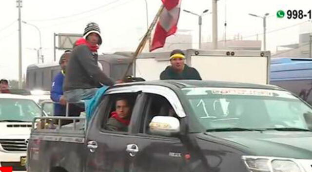 Manifestantes del VRAEM arriban a Lima