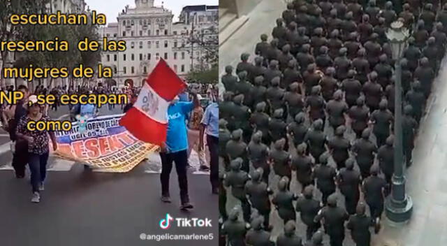 Manifestaciones contra Dina Boluarte en la Plaza San Martín.