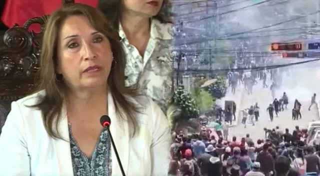 Dina Boluarte se dirigió a la población de Andahuaylas, tras protestas y muertes por su gobierno.