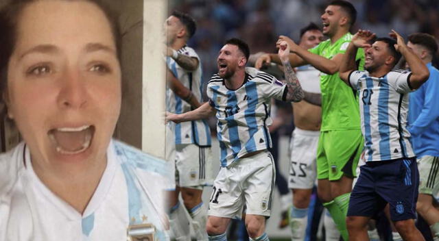 Yidda Eslava emocionada por triunfo de Argentina.