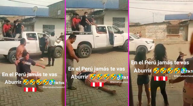 La peculiar escena generó todo tipo de comentarios en redes sociales.