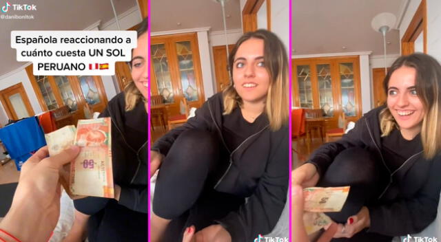 La joven quedó asombrada al conocer el precio del euro en Perú.