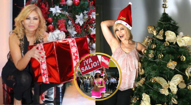 Gisela Valcárcel utilizó a Papá Noel para promocionar su revista.