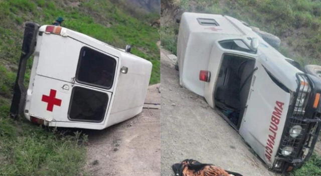 El hecho se produjo cuando la ambulancia circulaba a la altura del caserío Chirimoyo, en la carretera Querocotillo-Sinchimache.