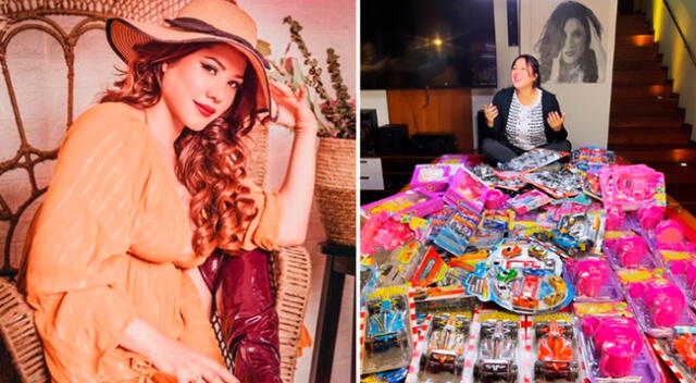 Lesly Castillo sorprende con docenas de regalos.