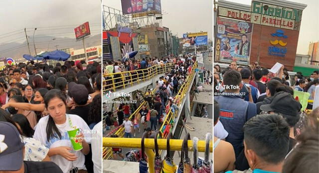 El puente de Mega Plaza está repleto de personas y usuarios en TikTok se burlan a horas de la Navidad.