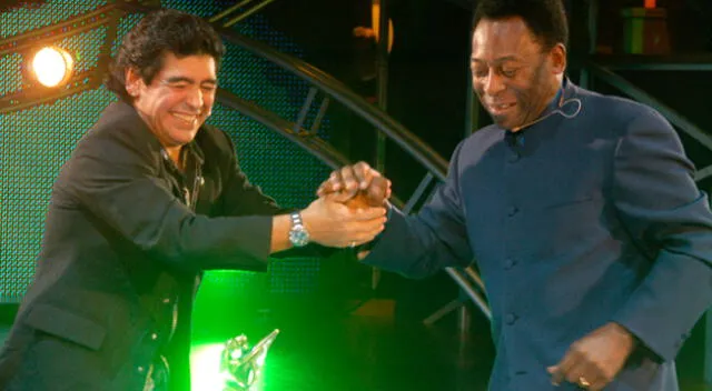 Maradona se ofreció en apoyo a Pelé por su hijo.