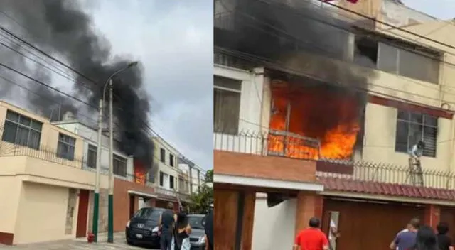 Incendio consume vivienda en Pueblo Libre