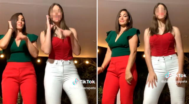 Danuska Zapata se divierte con TikTok junto a su hija.