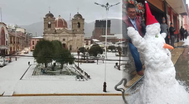 Granizo cae en Huancayo