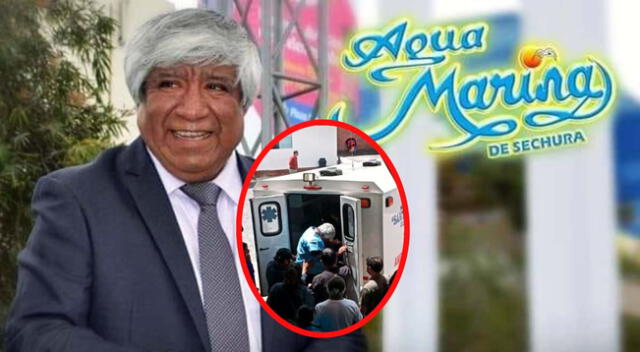 Teófilo Quiroga, fundador de Agua Marina, fue llevado a emergencias tras descompensación.