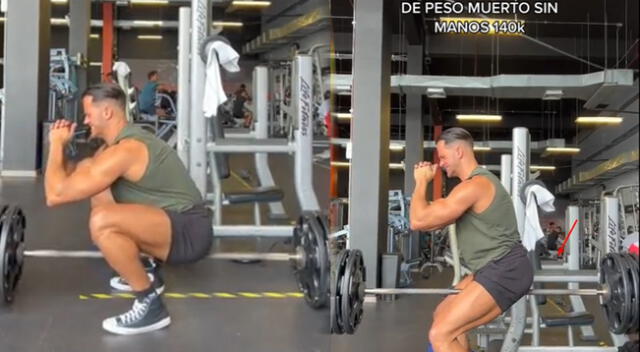 Fabio Agostini hace sorprendente maniobra con pesas de más de 140 kilos.