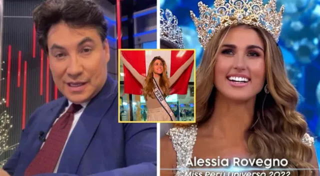 Luis Alfonso Borrego elogia a Alessia Rovegno y la ve favorita al Miss Universo 2022.
