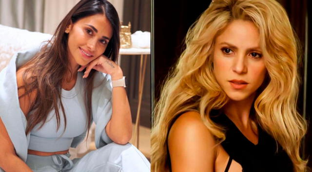 Antonella Rocuzzo da apoyo a Shakira.