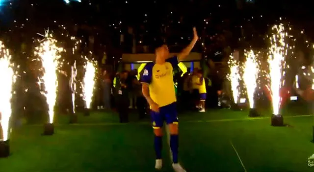 Cristiano Ronaldo tuvo el primer contacto con la hinchada de Al Nassr.