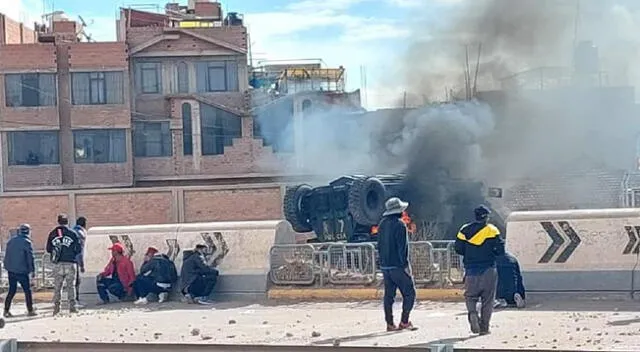 Protestantes intentan tomar aeropuerto de Juliaca