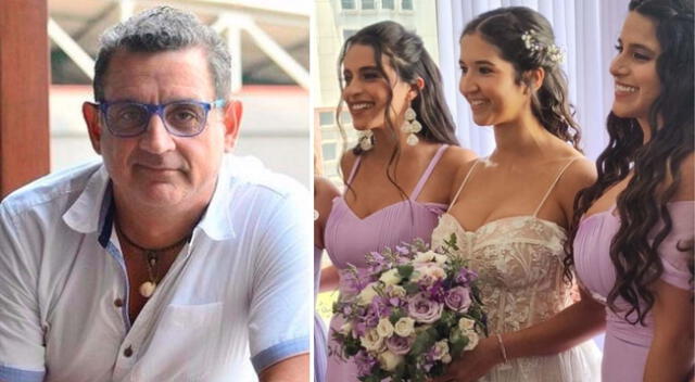 Sergio Galliani emocionado por boda de su hija Rafaella Galliani.