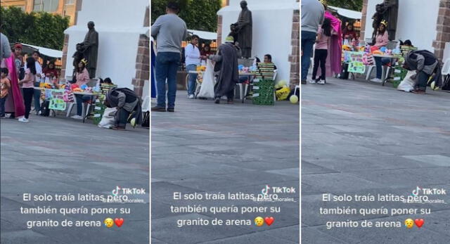 El hombre indigente conmovió a miles en TikTok por su noble acción que se hizo viral.