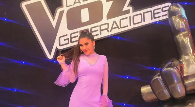 Shania Lazo cantante de Puro Sentimiento participa en La Voz Generaciones.
